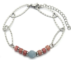 Serayla Bracelet - Zilver- Armband - Laagjes - Zoetwater - Parel - Stainless Steel
