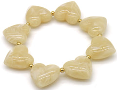 Calira Armband - Hartjes - Stainless Steel