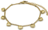 Beloved Armband - Goud Zilver - Hartjes - Stainless Steel