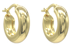 Cynelle Earrings - Goud - Oorbellen - Creool - 18mm - Stainless Steel