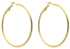 Melina Earrings - Goud - Oorbellen - Creool - 50mm - Stainless Steel