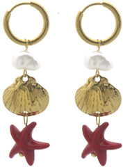 Selvoria Earrings - Goud - Oorbellen - Zeester - Stainless Steel