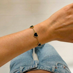 Adora Armband - Goud Zilver - Hartjes - Stainless Steel