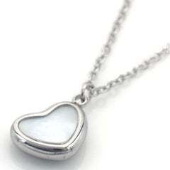 Selly Necklace - Zilver - Ketting - Hart - 10mm - Stainless Steel