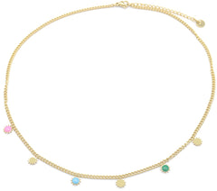 Solenne Necklace - Goud - Ketting - Zon - Stainless Steel