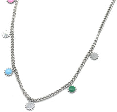 Solenne Necklace - Zilver - Ketting - Zon - Stainless Steel