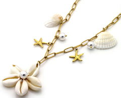 Seliora Necklace - Goud - Ketting - Steen - Charms - Stainless Steel