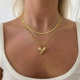 Cici Layered Necklace - Goud - Ketting - Hart - Stainless Steel