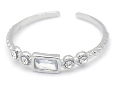 Indi Ring - Zilver - Crystal - Stainless Steel