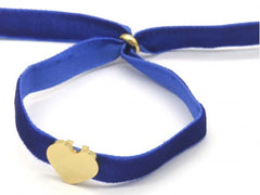 Aurevyn Bracelet - Goud - Armband - Velvet - Blauw - Stainless Steel