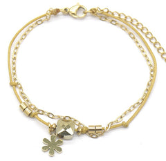 Ariline Bracelet - Goud - Armband - Laagjes - Parel - Stainless Steel