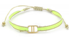 Solavine Bracelet - Goud - Armband - Koord - Charm - Geel - Stainless Steel