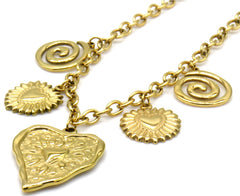 Corisande Necklace - Goud - Ketting - Steen - XL Charms - Stainless Steel