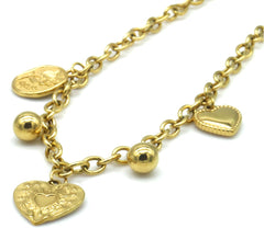 Adelora Necklace - Goud - Ketting - Steen - Charms - Stainless Steel